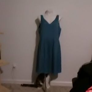 Teal blue dress